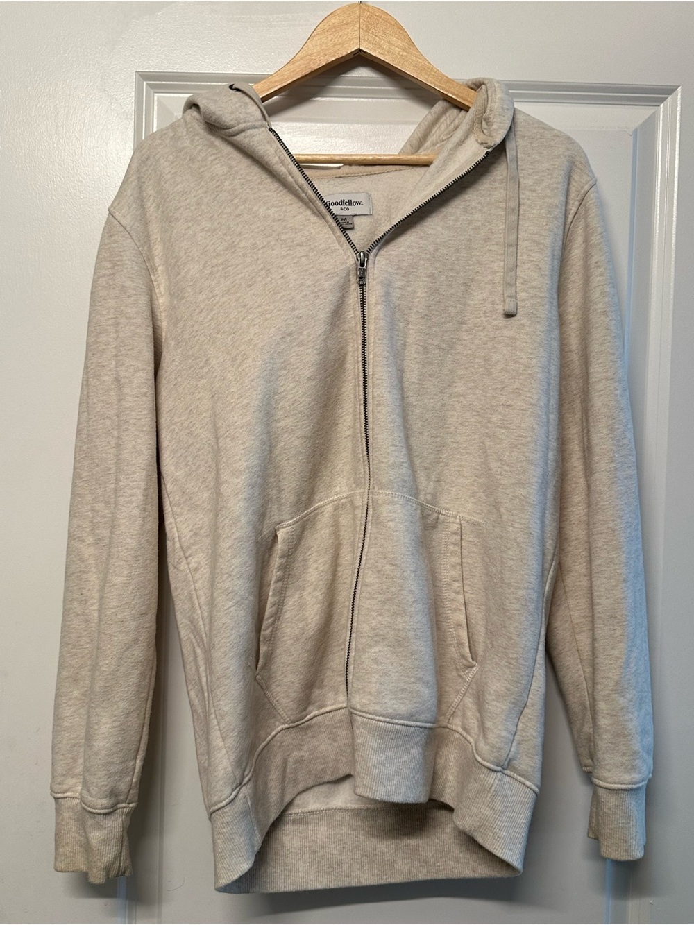 Goodfellow & Co Men's Zip Hoodie - Light Oat